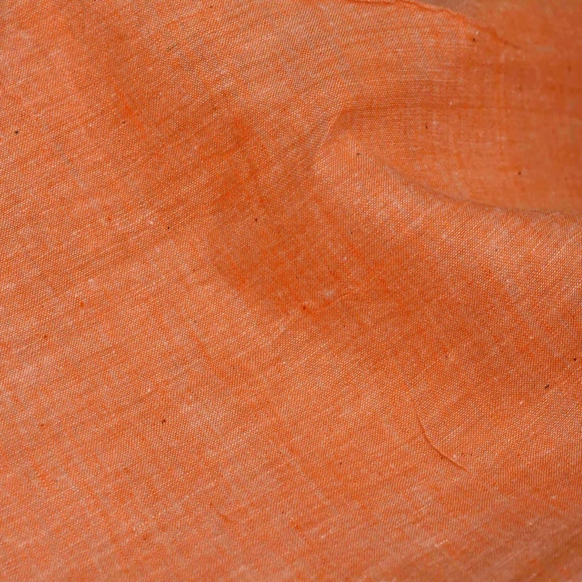 Khadi Chambray pure Handspun Cotton Yarn Dyed Fabric SKU Etsy UK