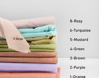 Cotton Check Fabric - Yarn Dyed | Price / Meter (1.09 Yard)