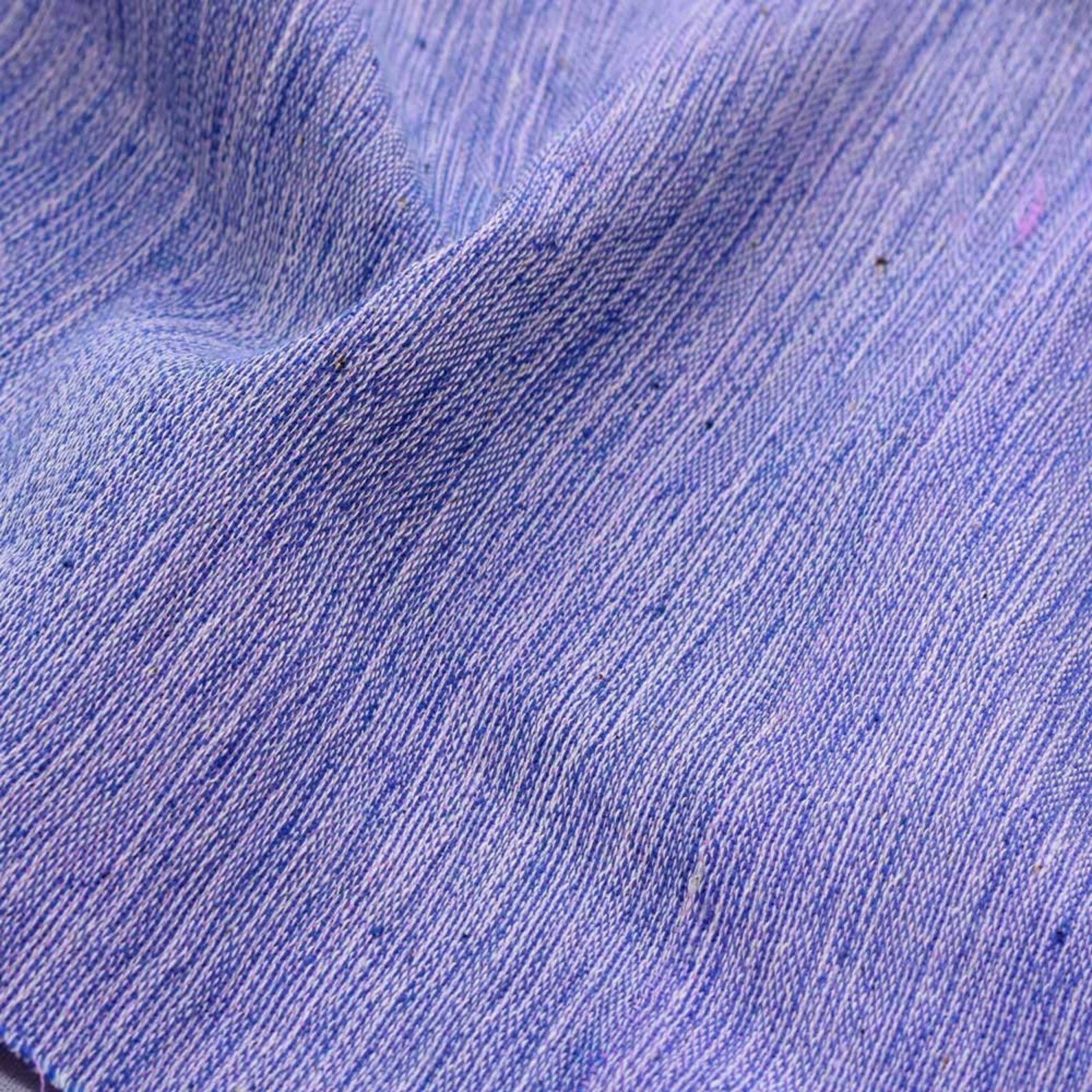 Khadi Chambray pure Handspun Cotton Yarn Dyed Fabric SKU Etsy