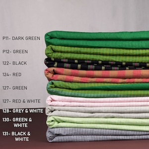 Pure Cotton Yarn Dyed Fabric | Design-Stripes | GSM 70-114 | Price / Meter (1.09 Yard)