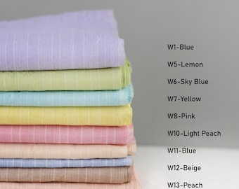 Cotton Stripe Fabric | Price / Meter (1.09 Yard)