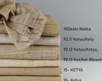 Ketya Silk Blend Fabric |  In Natural Color | Price / Meter (1.09 Yard)
