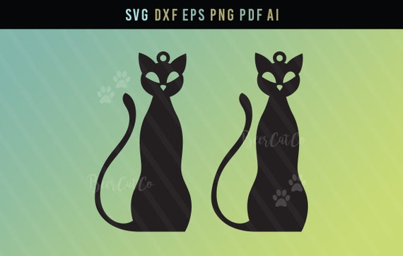 Download Cat Earrings Pretty Cat Jewelry Svg Cat Design Cat Gift Etsy 3D SVG Files Ideas | SVG, Paper Crafts, SVG File