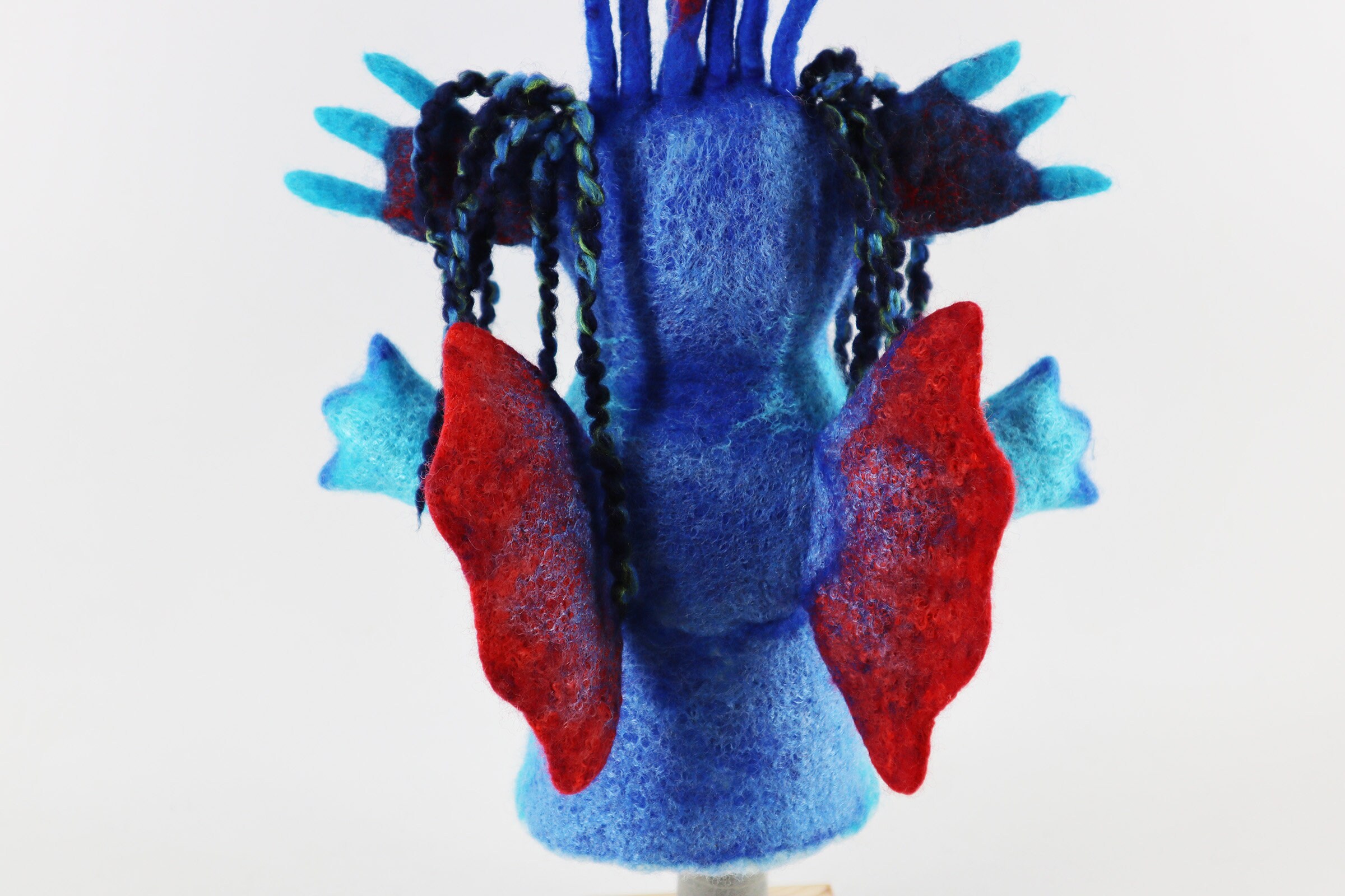 Hand puppet blue dragon with wings BiBaBo dolls theater Etsy