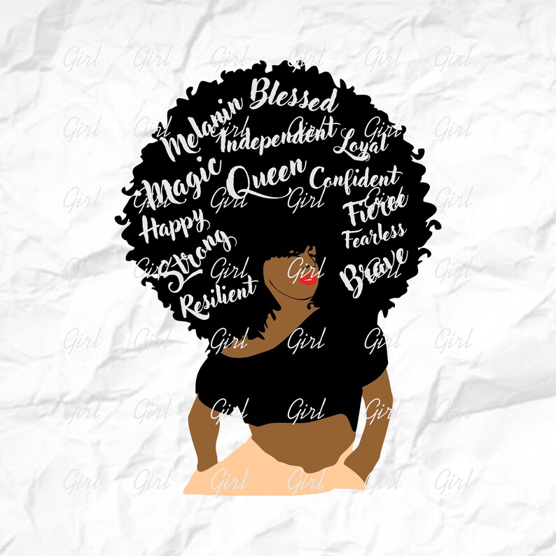 Download Clip Art Art Collectibles Black Woman Afro Girl Svg Afro Lady Svg Sublimation Png Afro Woman Svg Curly Hair Svg For Silhouette Afro Queen Svg For Cricut