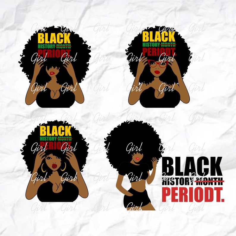 For Silhouette Black History Month SVG Afro Girl Svg Sublimation png Afro Woman SVG Black Woman For Cricut Afro Lady Svg