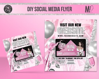 Website Launch Flyer Etsy