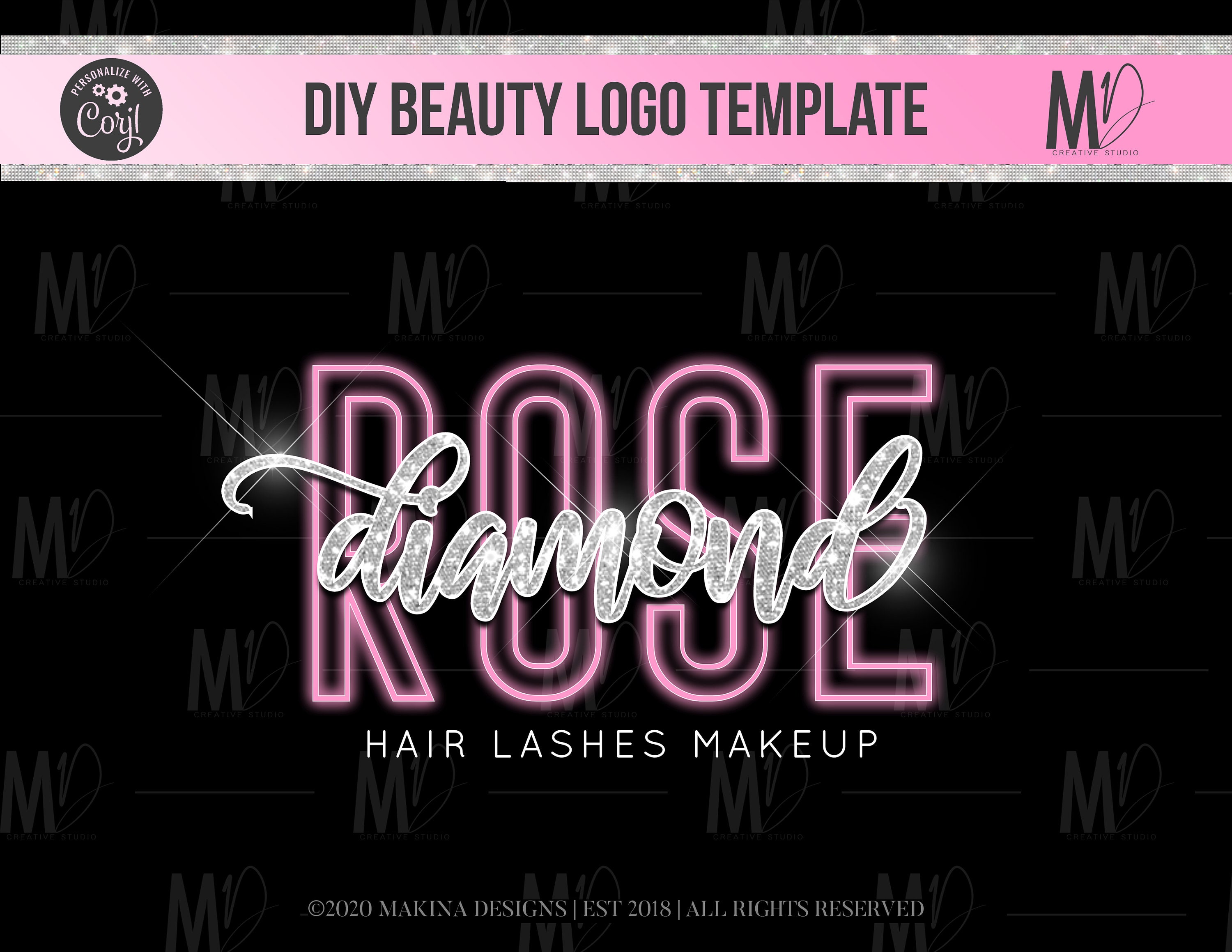 Makeup Logo Design Lips Logo Logo Design Logo Premade Etsy