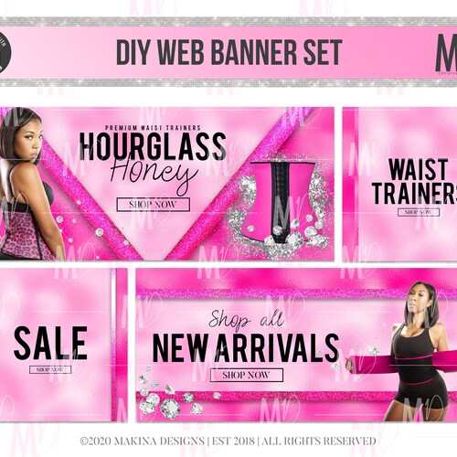 DIY WEB BANNER Waist Trainers Waist Training Fitness - Etsy UK