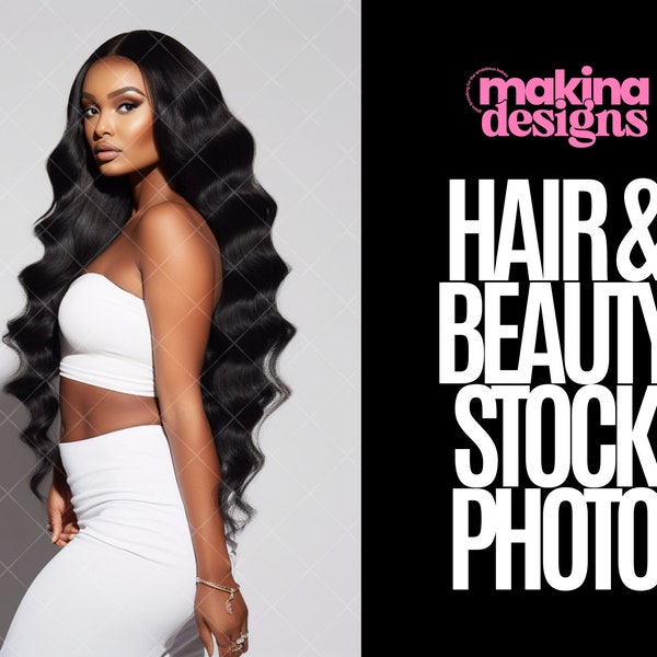 African American Glam Stock Photos for Hair and Beauty brands, stock photo images, melanin photoshoot, AI generated model stock photos