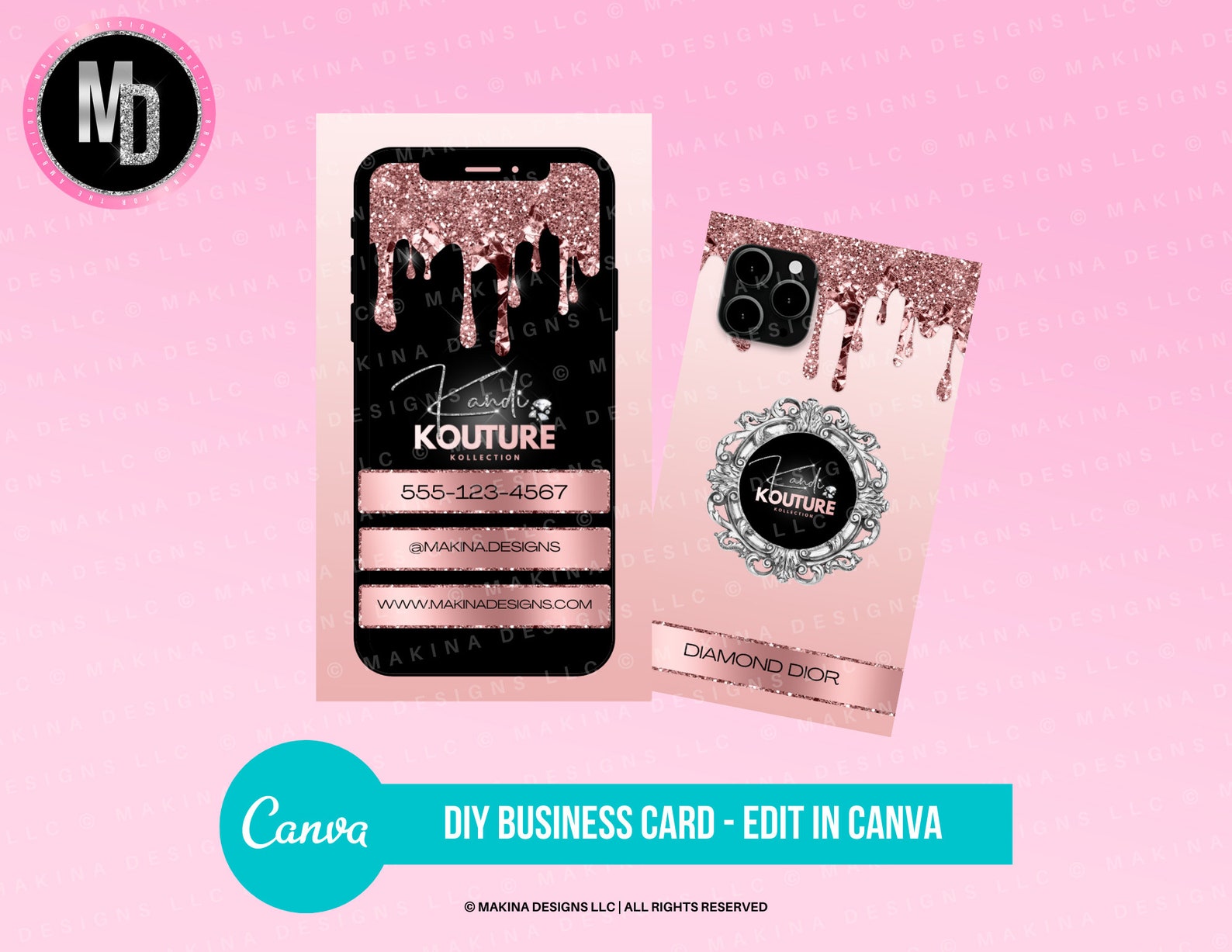 DIY BUSINESS CARD Cell Phone Business Card Business Card | Etsy