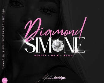 Diseño de logotipo de belleza editable, plantilla de Canva