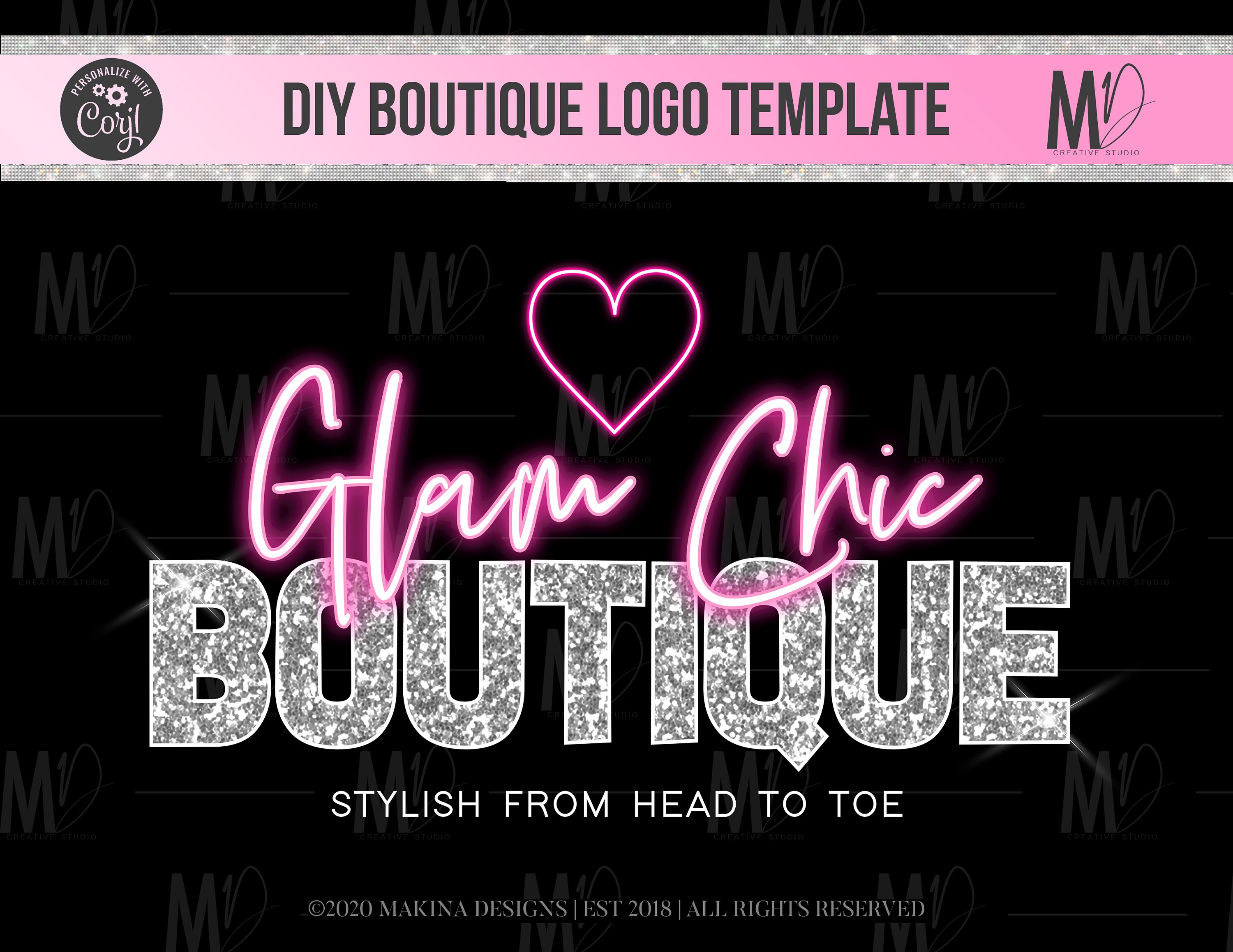 BOUTIQUE LOGO DESIGN store logo Logo design Logo Premade | Etsy