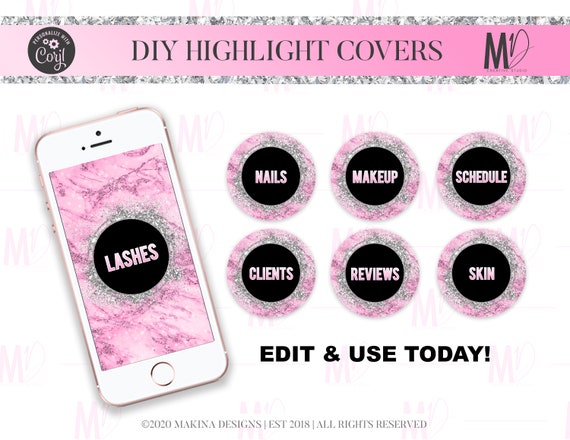 DIY Instagram Highlight Icon Covers Instagram Stories | Etsy