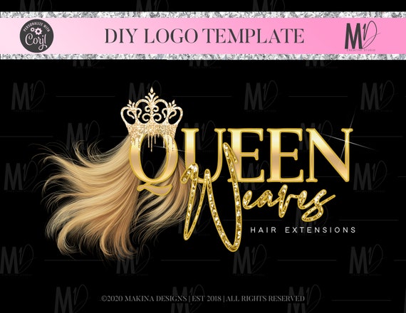 HAIR LOGO DESIGN feminine Logo Logo design Logo Premade | Etsy