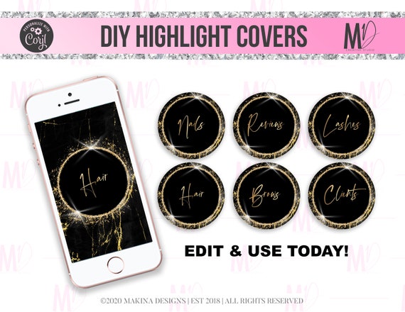 DIY Instagram Highlight Icon Covers Instagram Stories | Etsy