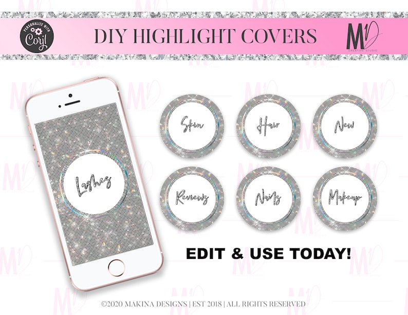 DIY Instagram Highlight Icon Covers Instagram Stories | Etsy
