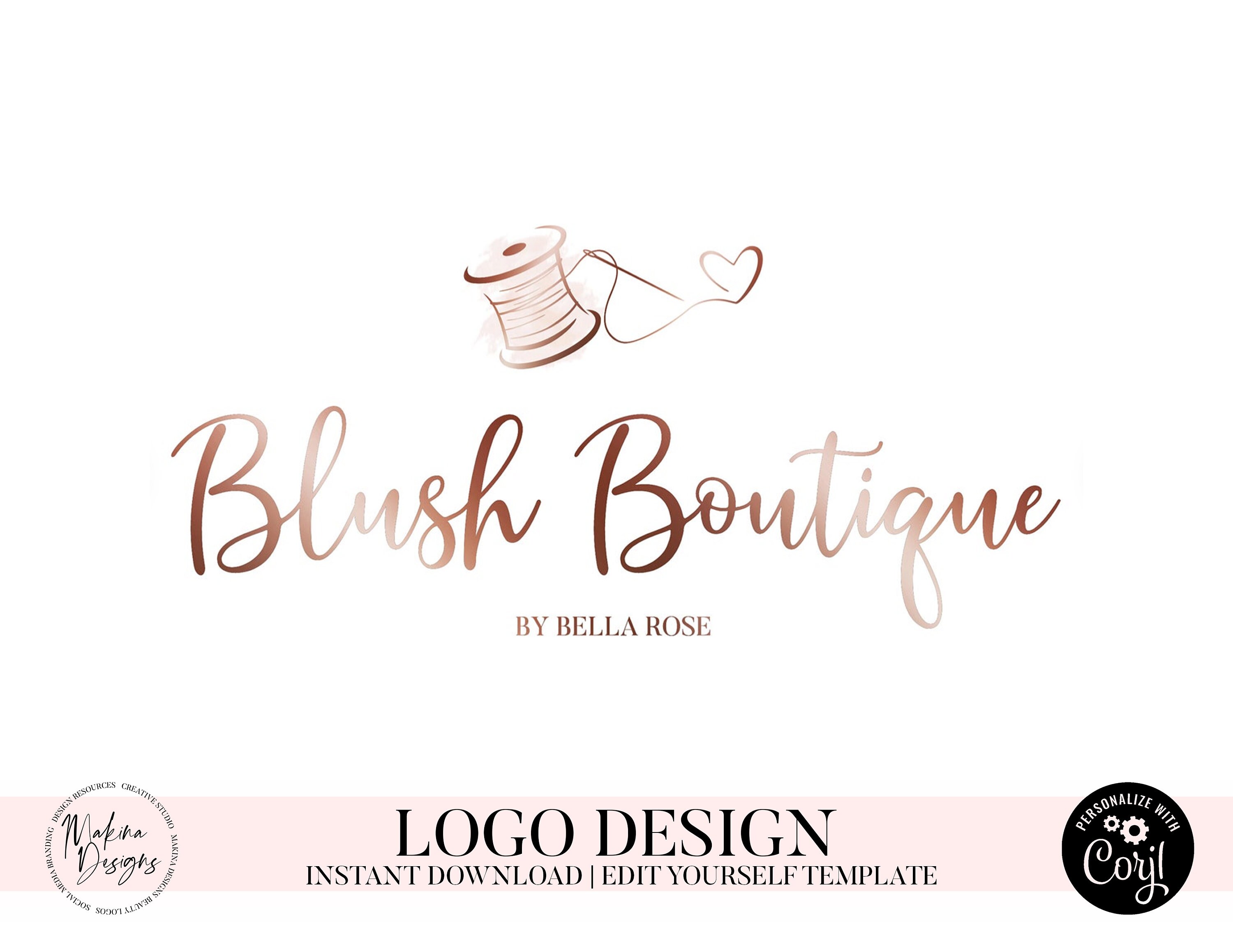 Boutique Logo Design Fashion Logo Logo Design Premade Logo Etsy
