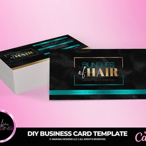 DIY BUSINESS CARD Print Yourself Glam Business Card Beauty 