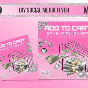 VOLANTE DE REDES SOCIALES, agregar al carrito, folleto de venta, publicación en redes sociales, folleto de instagram, diseño de volante, belleza, folleto de pestañas, pestañas de redes sociales