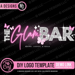DIY LOGO DESIGN, Logo design, Logo, Premade logo, Logo Template, makeup artist, beauty salon, beauty logo, boutique, bundles