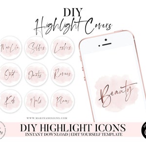 DIY Instagram Highlight Icon Covers Instagram Stories - Etsy