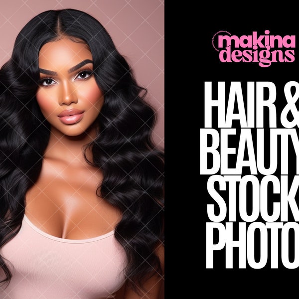 African American Glam Stock Photos for Hair and Beauty brands, stock photo images, melanin photoshoot, AI generated model stock photos