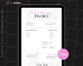 Editable Invoice Template | Minimalist Small Business Receipt (Canva Digital Download)