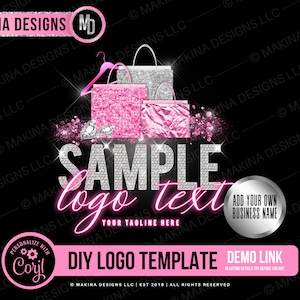 BOUTIQUE LOGO DESIGN, logo del negozio, design del logo, logo, logo prefabbricato, modello logo, shopping, logo del negozio online, logo del negozio, moda, abbigliamento