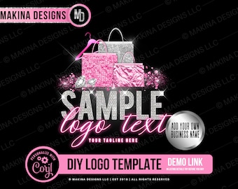 BOUTIQUE LOGO DESIGN, store logo, Logo design, Logo, Premade logo, Logo Template, shopping, online store logo, shop logo, fashion, clothing
