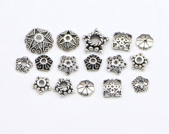 9.5mm x 12mm Pewter Bead Caps Lead-Safe! 10