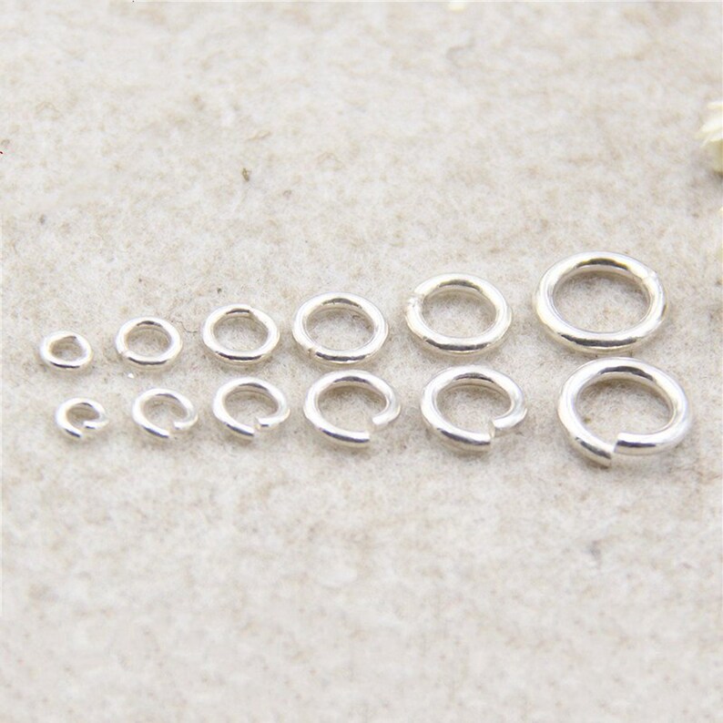 40 Pieces Metal Closed Jump Rings Jewelry Making Findings for DIY Crafts 4mm 5mm