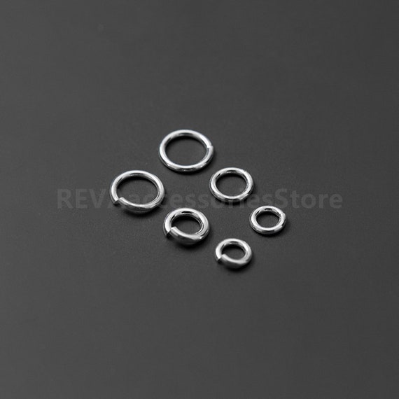 2 to 6mm Jump Rings Pack of 10-1.0mm .925 Sterling Silver Wire