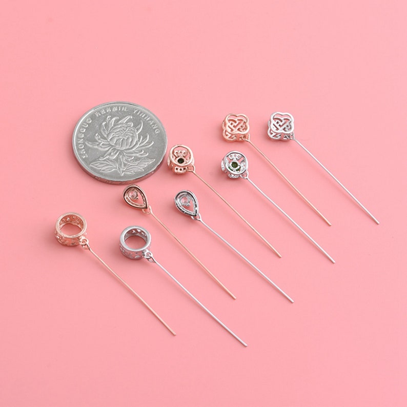 Sterling Silver Bail Jewellery Findings Ice Pick Bails eye Etsy