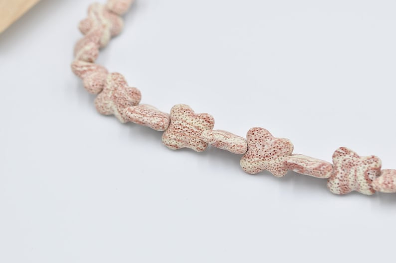 Mix pink little butterfly Volcanic stone beads 20pcs pendant multi color 20*8*20mm earrings Sweater chain bracelet jewelry making