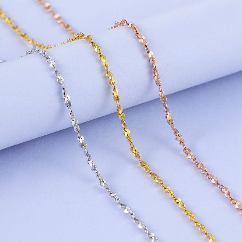 Fast Shipping from USA 18 inch 14K Rose Gold Filled Finished Chain 0.8mm Box Chain Rose Gold Filled Chain