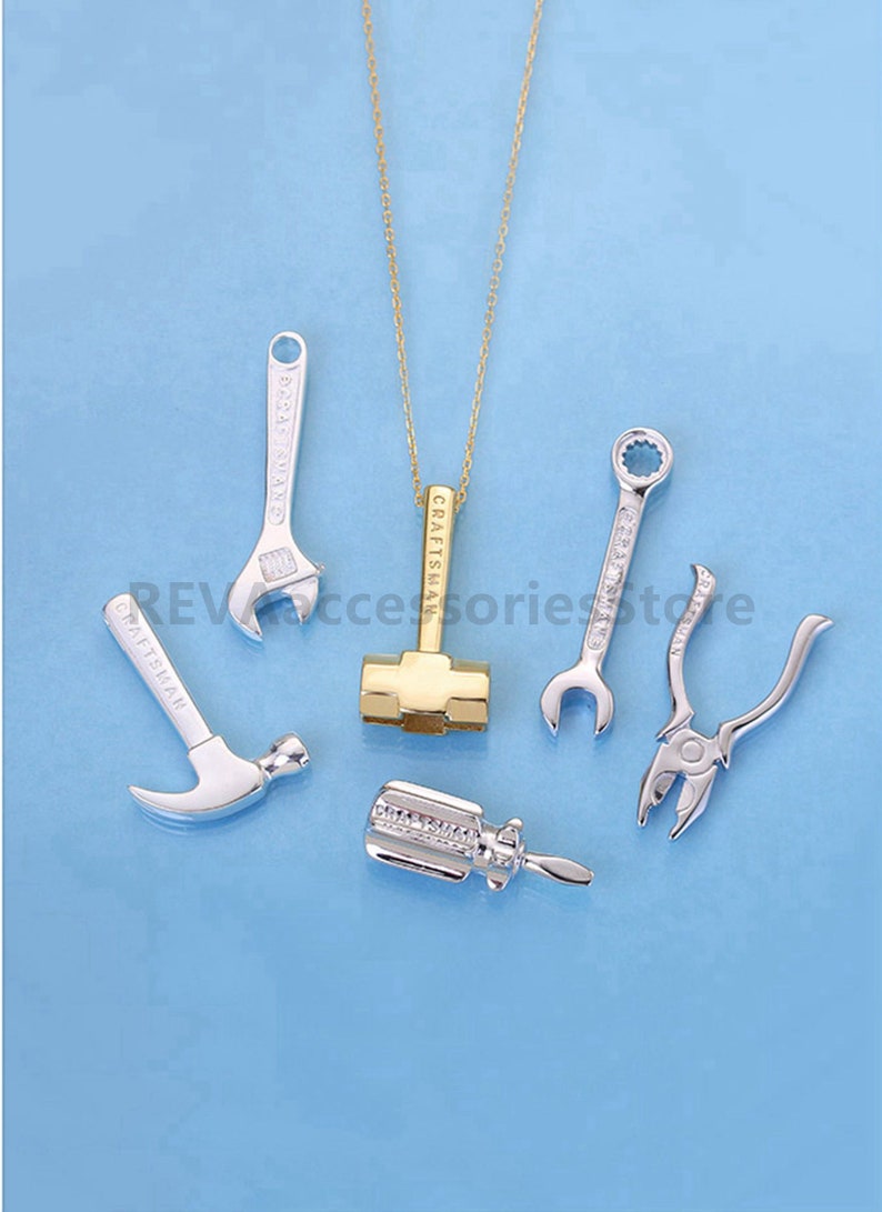 Sterling Silver Hammer Charm Pendant Hammer Bracelet Hammer Etsy