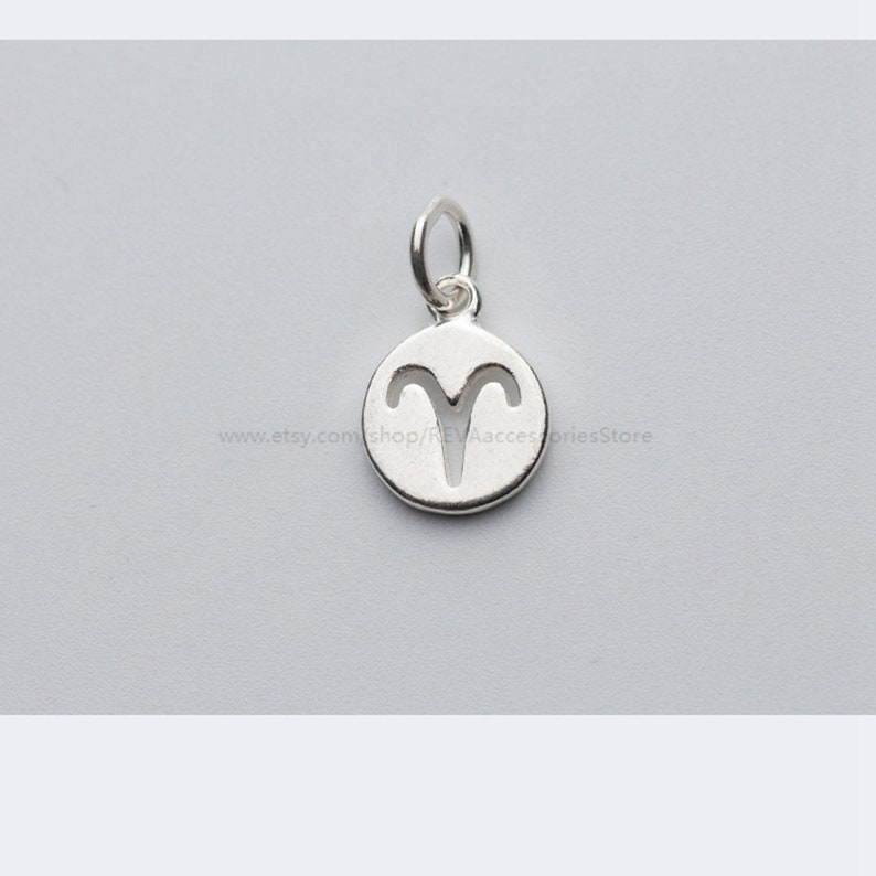 Sterling Silver zodiac charm 925 silver zodiac Pendants Etsy