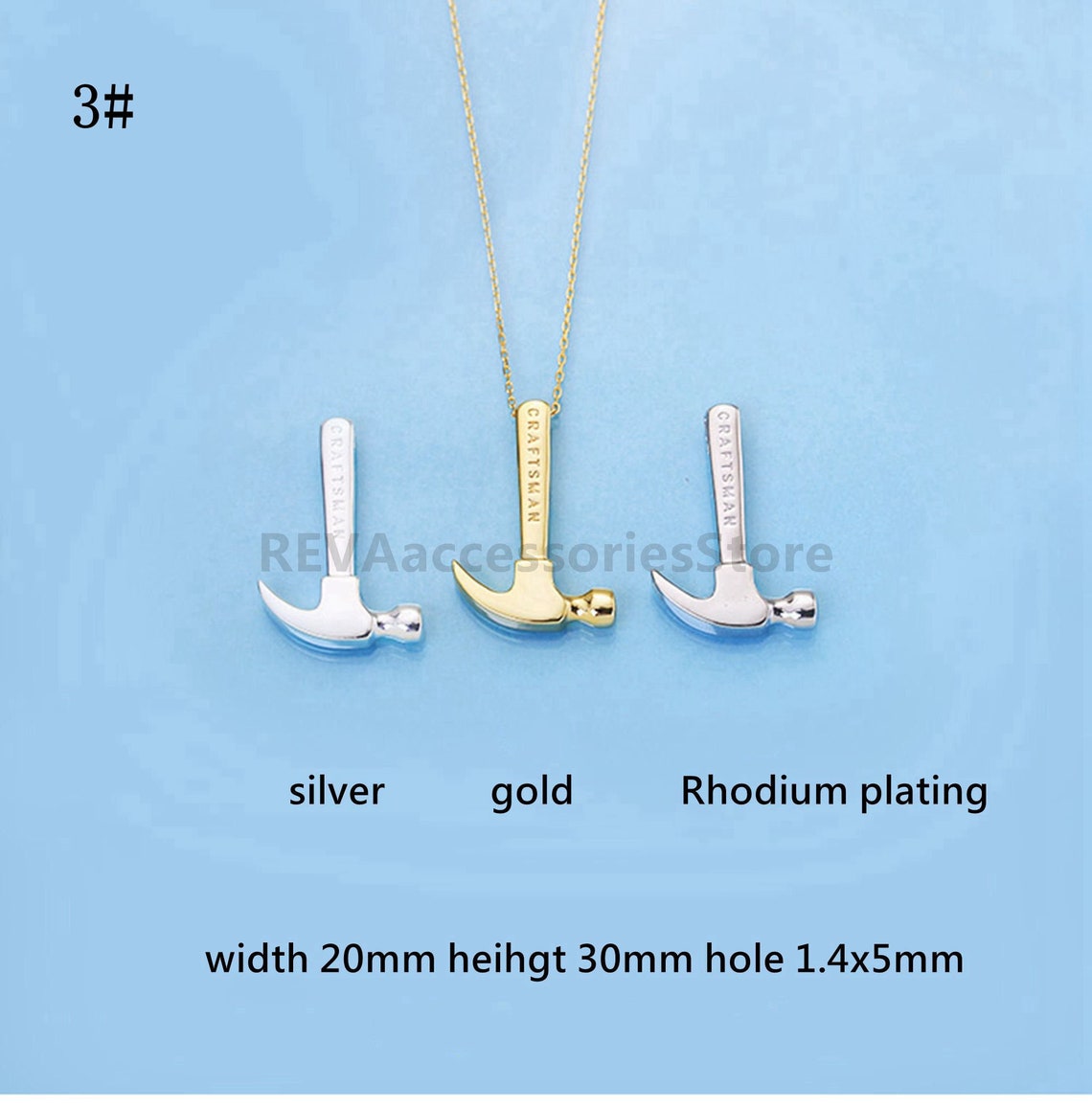 Sterling Silver Hammer Charm Pendant Hammer Bracelet Hammer Etsy