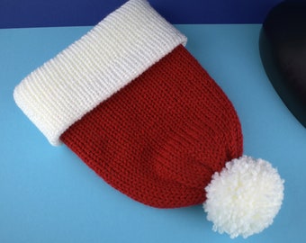 Santa Beanie / Weihnachtsmütze gestrickt / vegan friendly