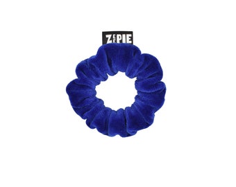 ZEEPIE scrunchie / blue velvet baby scrunchie / handmade
