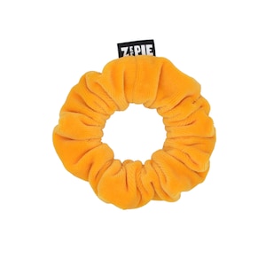 ZEEPIE scrunchie / velvet yellow scrunchie / handmade