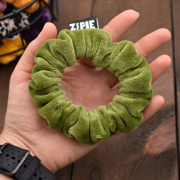 ZEEPIE Scrunchie / Samt Haargummi helloliv / SKINNY Größe