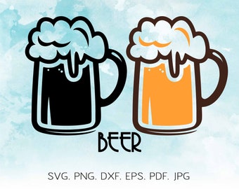 Download Free Beer With Heart Svg Filebeer Bottle Svgbeer Mug Svgmicro Etsy SVG Cut Files
