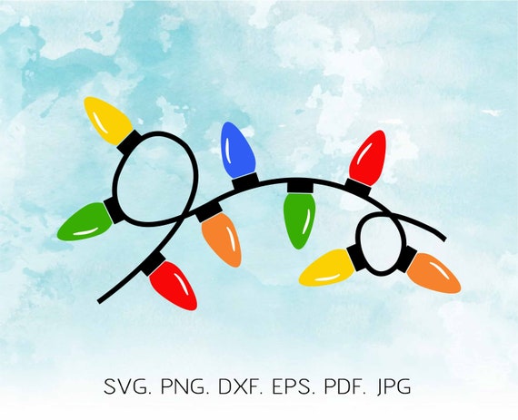 Download Free Christmas Lights Svg Christmas Tree Lights Svg Christmas Etsy SVG DXF Cut File