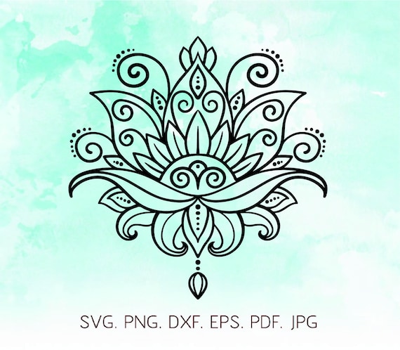 Download Lotus Flower Svg Namaste Svg Meditation Svg Yoga Svg ...