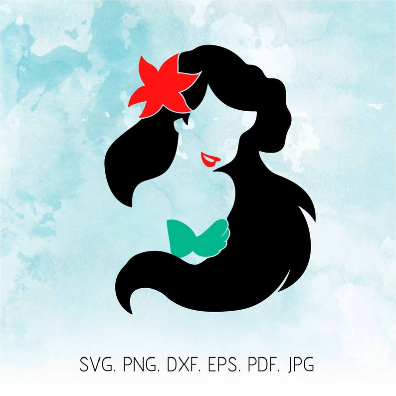 Ariel Svg Free : Princess Ariel The Little Mermaid SVG ...