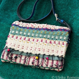 handgewebte kleine Schultertasche, für Handy .....