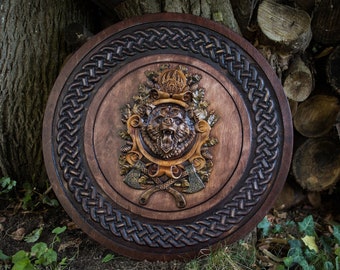 Wikinger Schild,Bärenschild,Wikinger Wanddekor,Holz Wandkunst,Handgefertigte Wohnkultur,Vatertagsgeschenk für Ihn,Handgefertigtes Geschenk für Ihn,Wandbehänge
