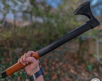 Viking axe Bushcraft Axe Battle Axe Norse Scandinavian axe two handed Warriors axe, camping axe, bushcraft